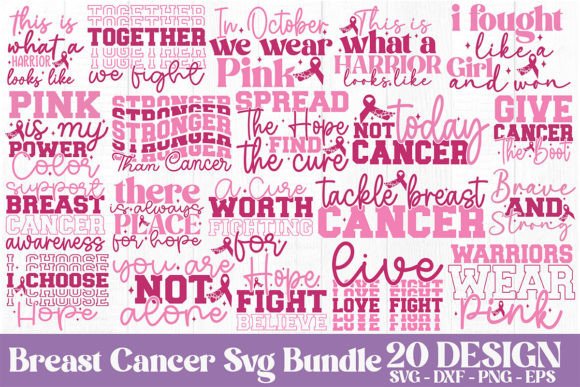 Breast Cancer Svg Bundle