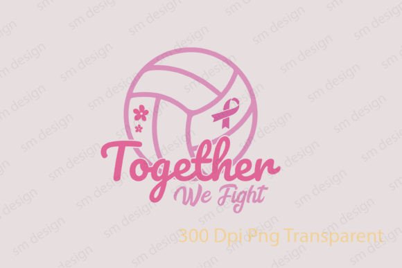 Breast Cancer Volleyball SVG PNG