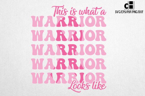 Breast Cancer Warrior SVG Design