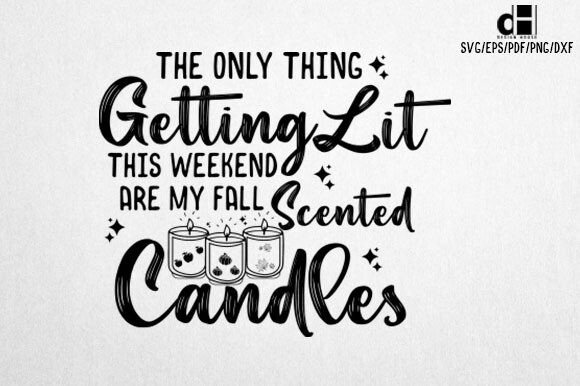 Fall Candle SVG Design