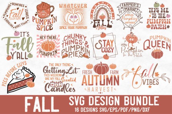 Fall SVG PNG Design Bundle