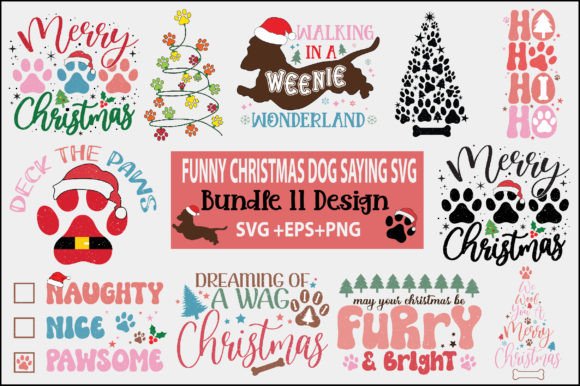 Funny Christmas Dog Saying SVG Bundle Review