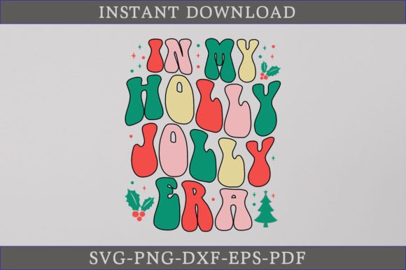 In My Holly Jolly Era Retro SVG Shirt