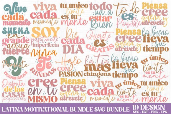 Latina Motivational SVG Bundle: Designer Review