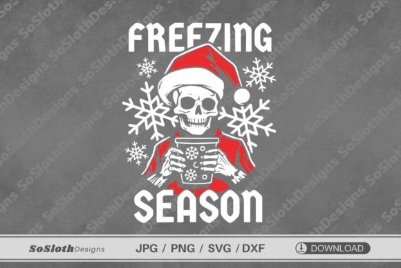 Santa Skull SVG and Freezing Season SVG: Real Talk for Embroidery